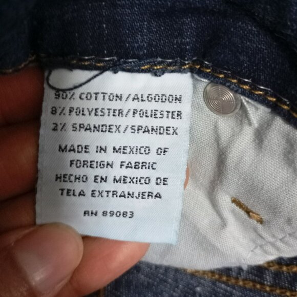 L.E.I Womens Flare Denim Jeans Size 7/8 Made In Mexico - Picture 3 of 9